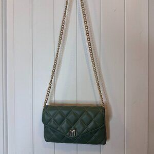 Luxurious Envelope Melie Bianco Clutch with Gold Chain - Vegan Leather